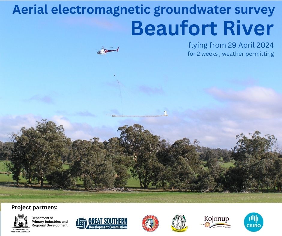 Aerial survey of groundwater resources in the Great Southern