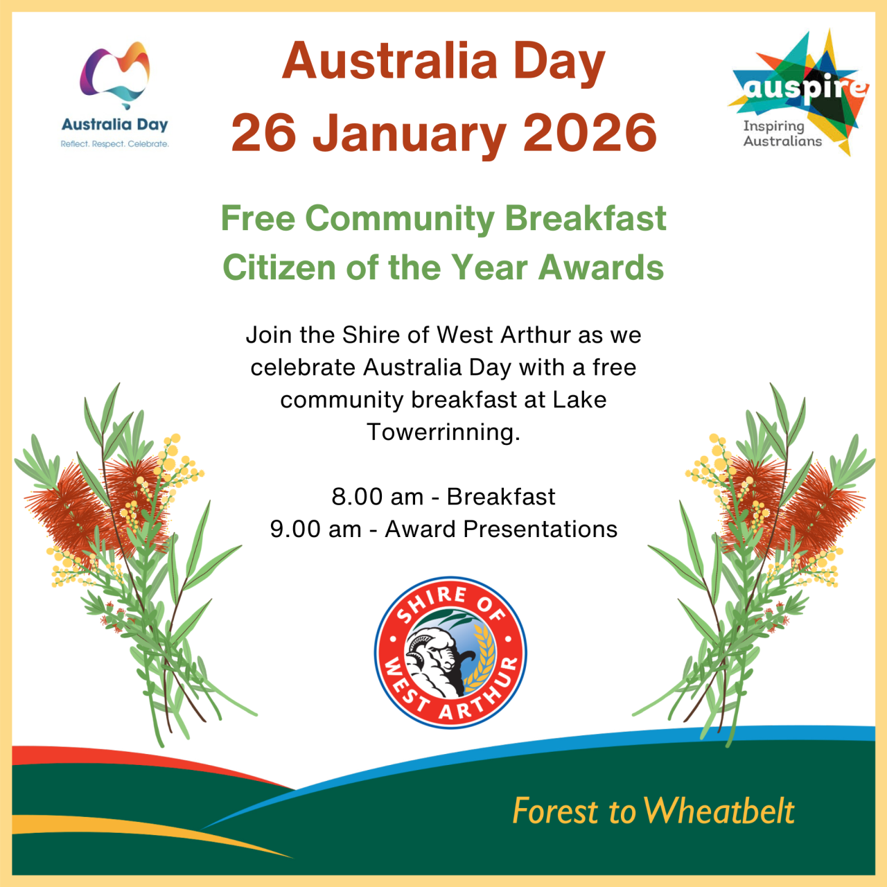 Australia Day Breakfast and Awards Ceremony