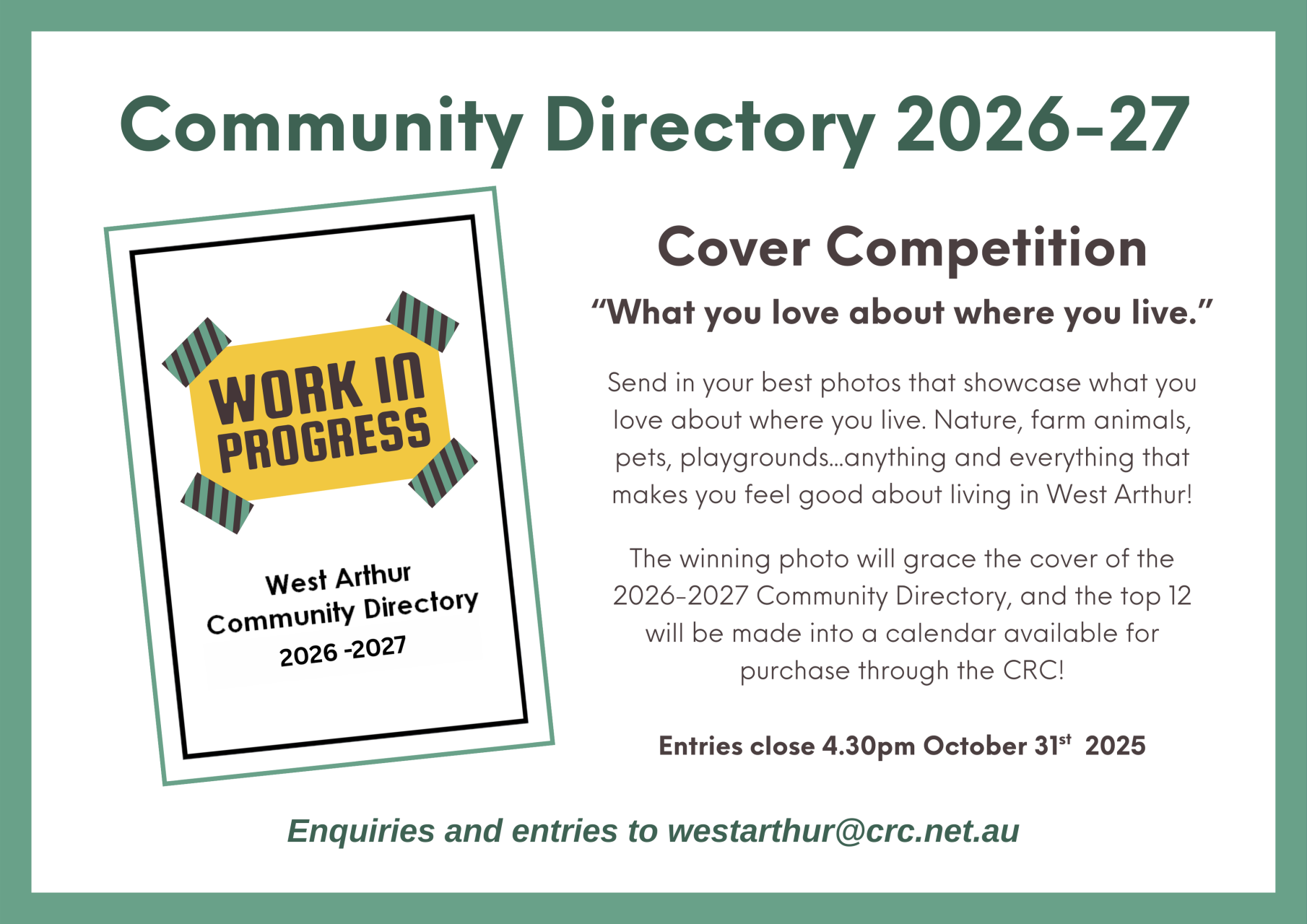 Community Directory Cover Competition