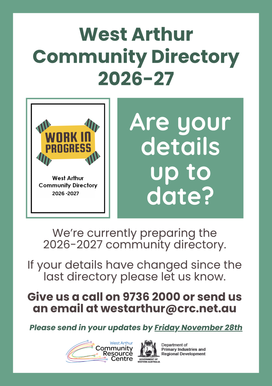 West Arthur Community Directory 2026-27